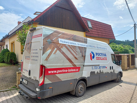 Izolace mansardového ostění v Letovicích